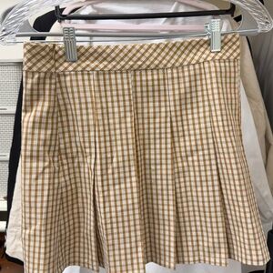 Elodie Mini Skirt in Plaid Print
